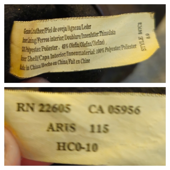 Vintage Isotoner Aris Set Of 2 Women (8-9) Leather Gloves Winter Riding Classic - Picture 9 of 11